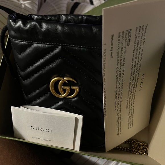 Gucci mini marmont Bucket bag - Picture 1 of 4